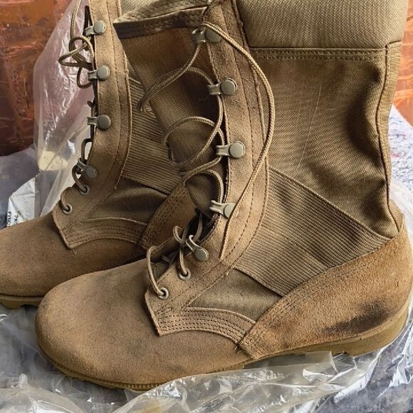 Men\'s Tan Combat Boots main image 7